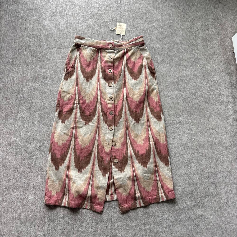 NWT Faherty Linen Midi Skirt